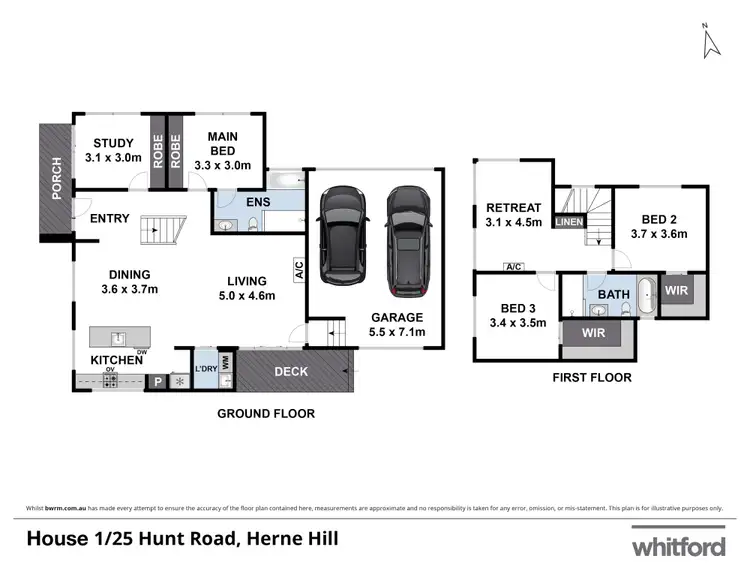 Floorplan of Homely townhouse listing, 25 Hunt Road, Herne Hill VIC 3218