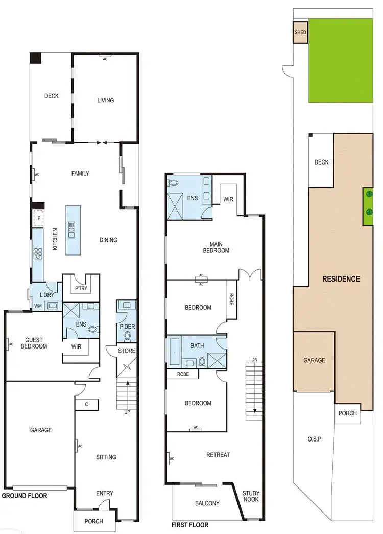 Floorplan of Homely townhouse listing, 250 Patterson Road, Bentleigh VIC 3204