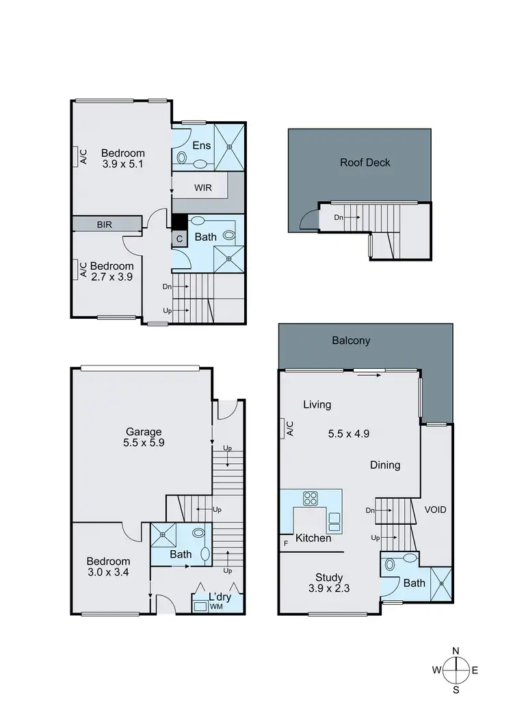 Floorplan of Homely townhouse listing, 4/646 Warrigal Road, Malvern East VIC 3145
