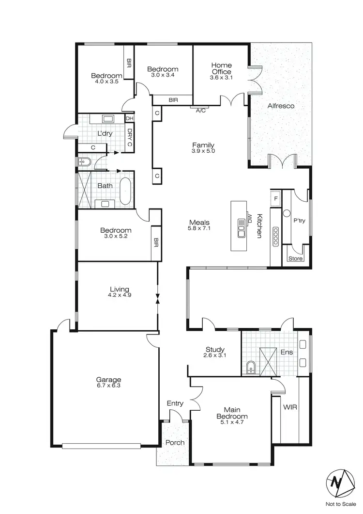 Floorplan of Homely house listing, 43 Arch Drive, Alfredton VIC 3350