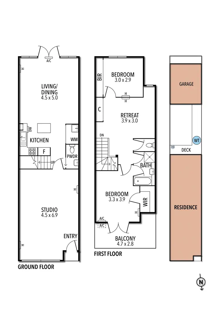 Floorplan of Homely house listing, 163 Reynard Street, Coburg VIC 3058