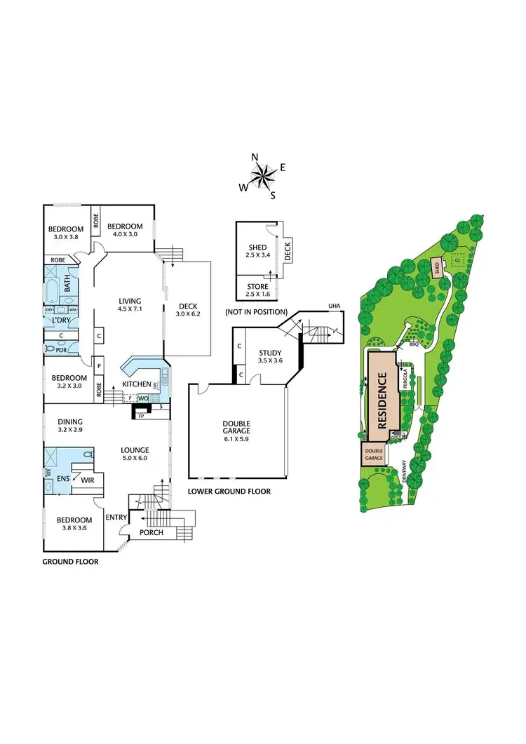 Floorplan of Homely house listing, 3 Ambassador Rise, Research VIC 3095