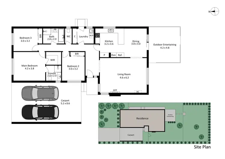 Floorplan of Homely house listing, 5 Louise Street, Rye VIC 3941