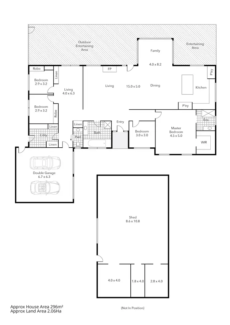 Floorplan of Homely house listing, 42 Kirkwood Drive, Smythes Creek VIC 3351