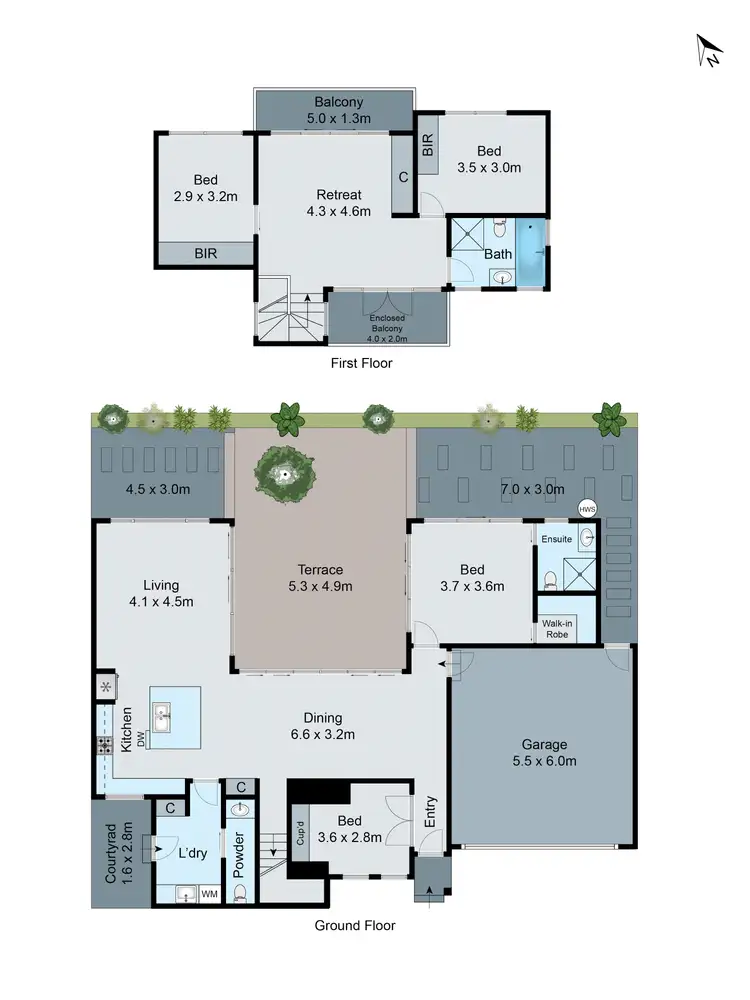 Floorplan of Homely townhouse listing, 2/21 Avonhurst Drive, Glen Waverley VIC 3150