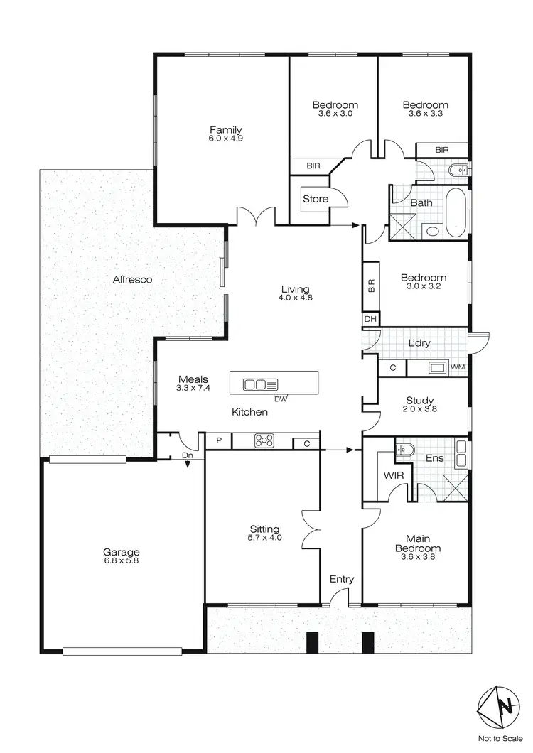 Floorplan of Homely house listing, 35 Merino Drive, Alfredton VIC 3350