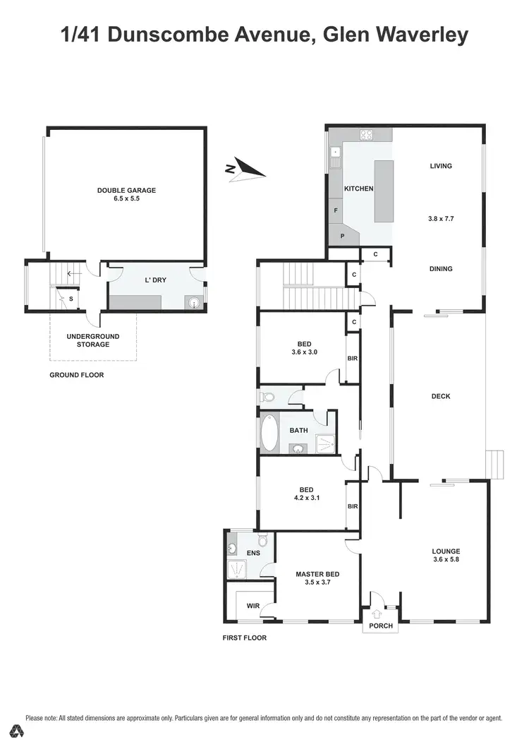 Floorplan of Homely unit listing, 1/41 Dunscombe Avenue, Glen Waverley VIC 3150