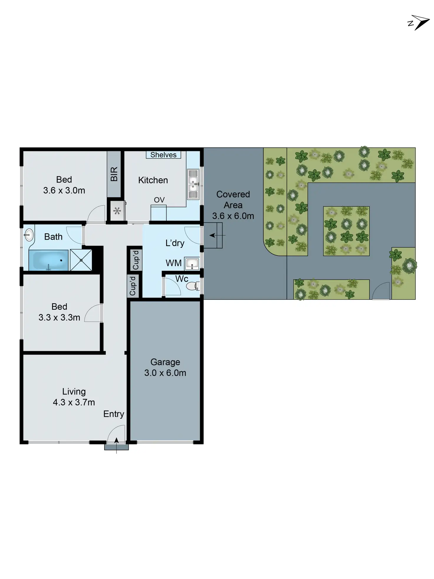 Floorplan of Homely unit listing, 1/76 Regent Avenue, Springvale VIC 3171