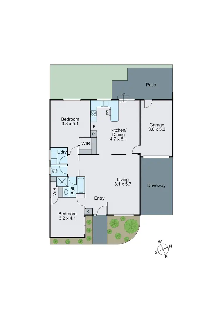 Floorplan of Homely villa listing, 2/7 Rae Street, Chadstone VIC 3148