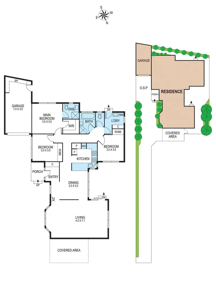 Floorplan of Homely villa listing, 2/42 Murray Road, Mckinnon VIC 3204