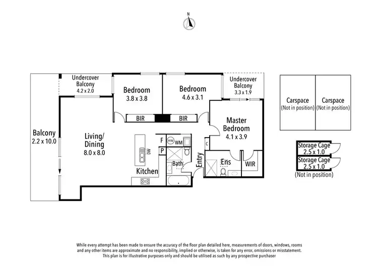 Floorplan of Homely apartment listing, 401/3 Kiernan Avenue, Ivanhoe VIC 3079