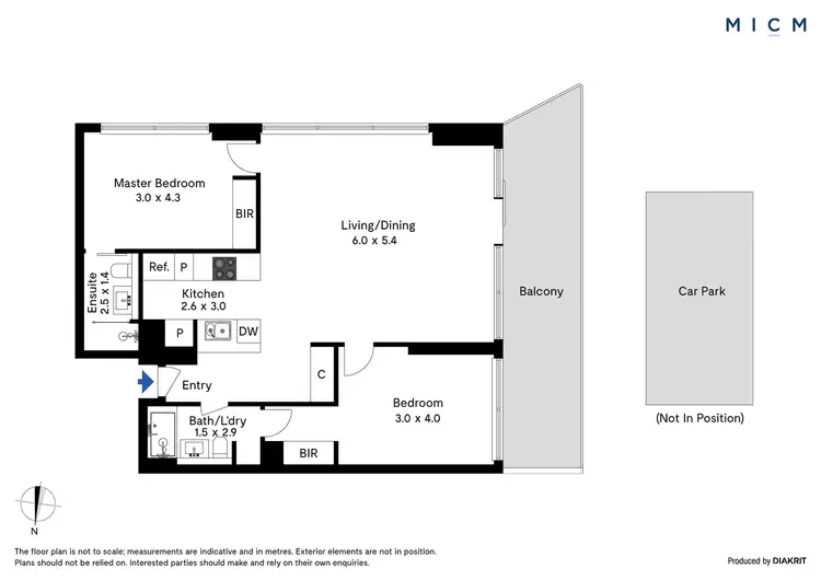 Floorplan of Homely apartment listing, 801/620 Collins Street, Melbourne VIC 3000