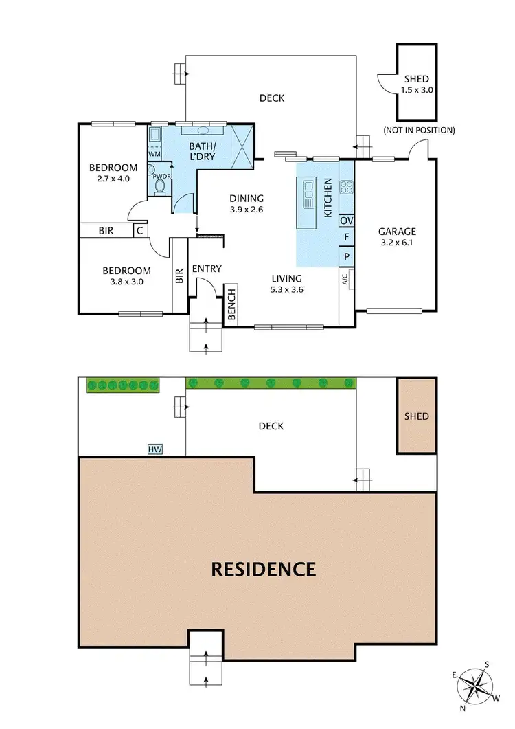 Floorplan of Homely unit listing, 5/105 Railway Place, Williamstown VIC 3016