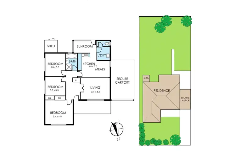 Floorplan of Homely house listing, 18 Dawn Street, Highett VIC 3190