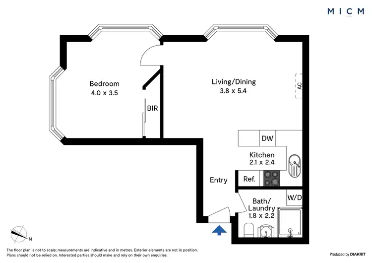 Floorplan of Homely apartment listing, 41/400 Little Collins Street, Melbourne VIC 3000