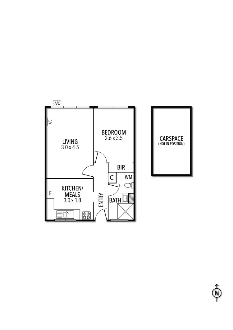 Floorplan of Homely apartment listing, 15/76-78 Edward Street, Brunswick VIC 3056
