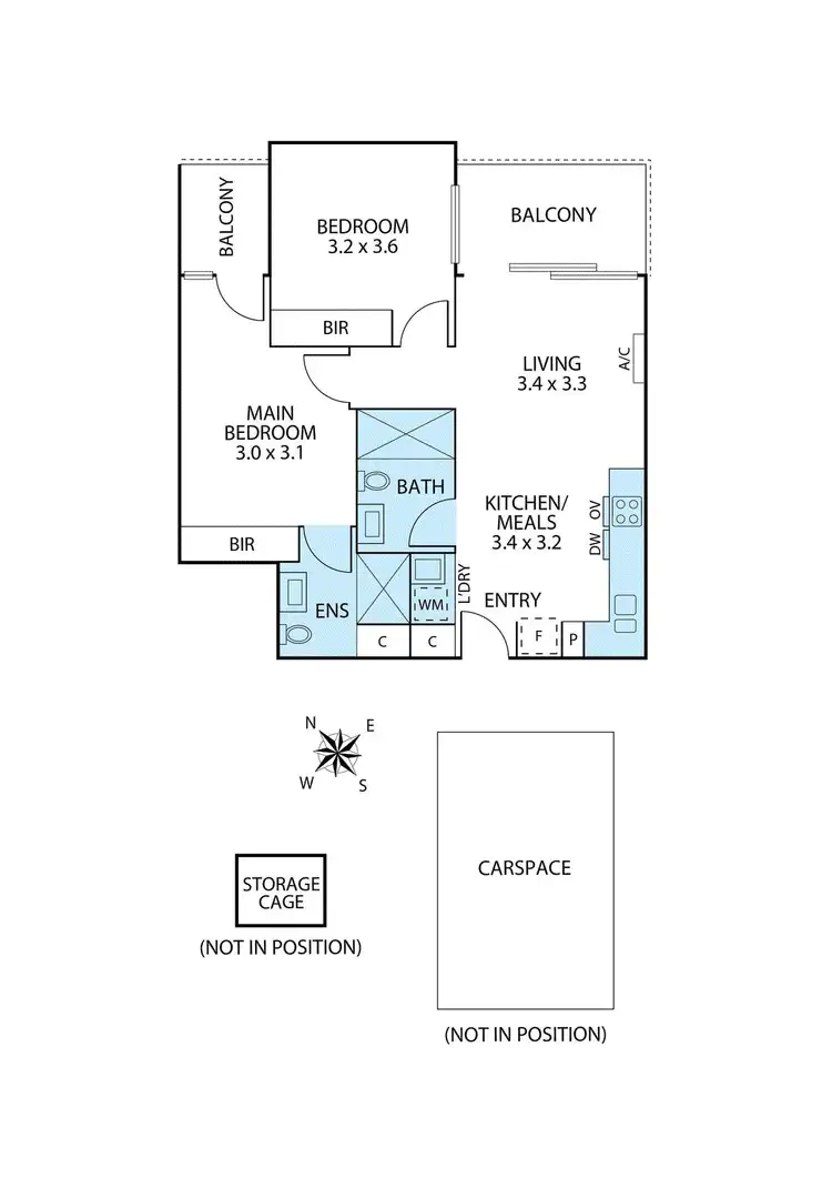 Floorplan of Homely unit listing, 208/8 Copernicus Crescent, Bundoora VIC 3083