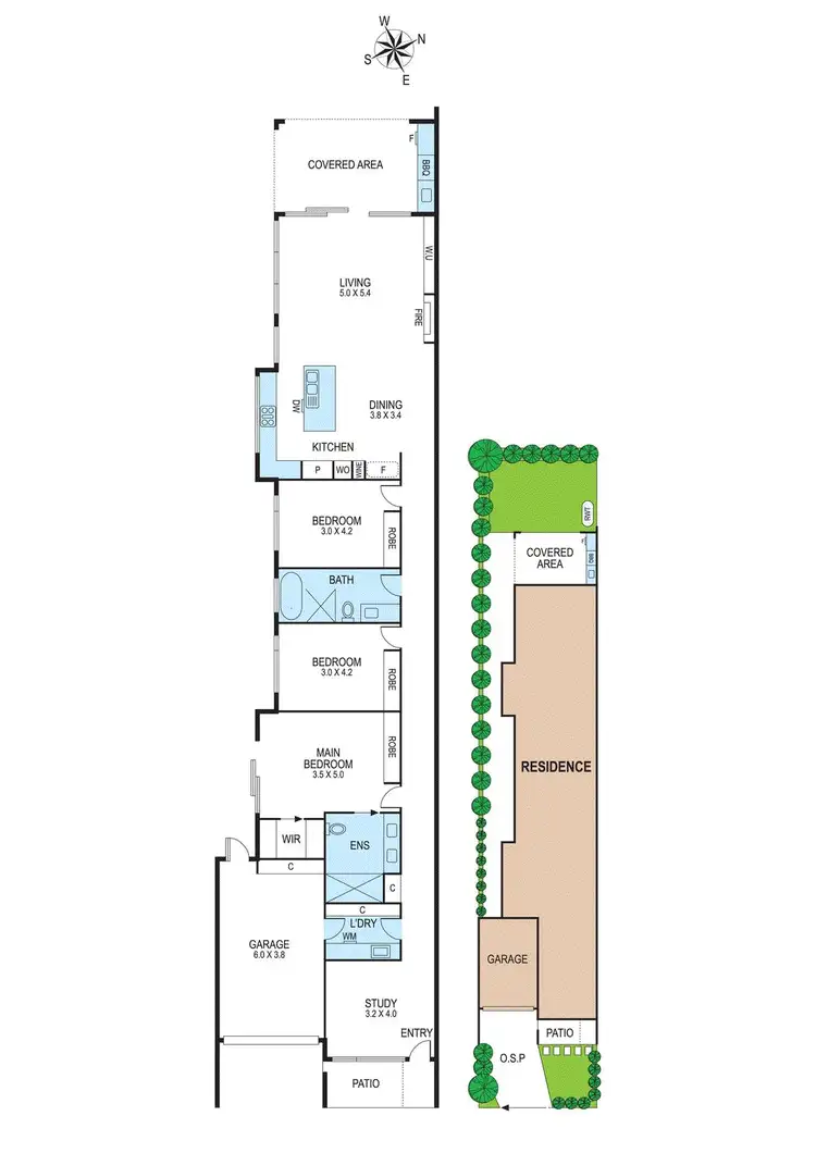 Floorplan of Homely townhouse listing, 1B Loranne Street, Bentleigh VIC 3204