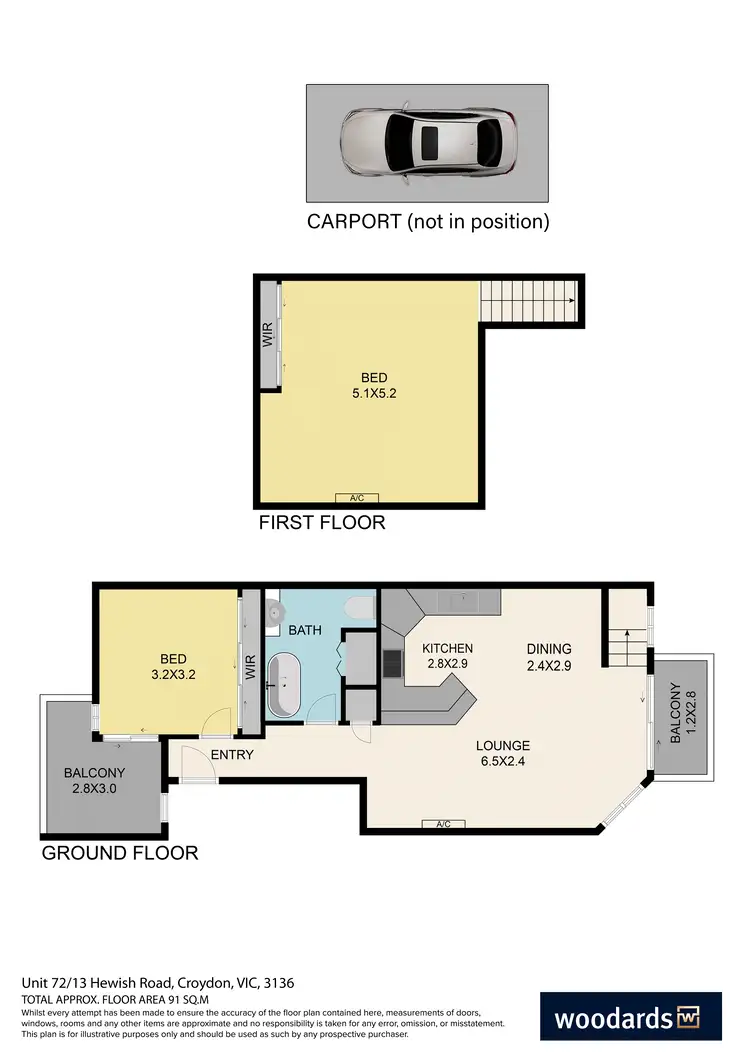 Floorplan of Homely apartment listing, 72/13-15 Hewish Road, Croydon VIC 3136