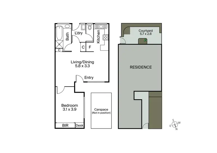 Floorplan of Homely unit listing, 5/10 Wattle Grove, Mckinnon VIC 3204