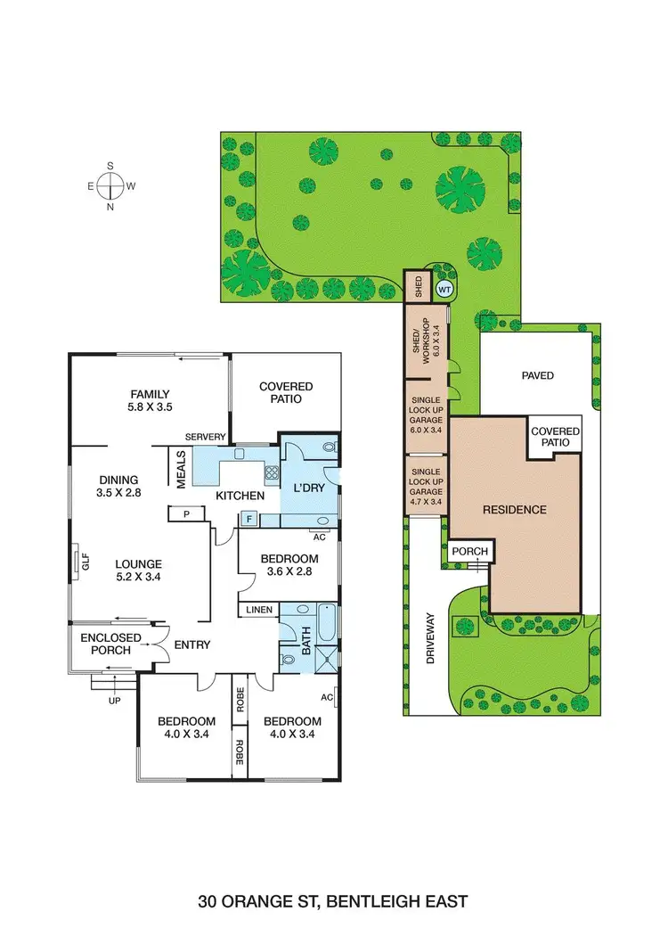 Floorplan of Homely house listing, 30 Orange Street, Bentleigh East VIC 3165