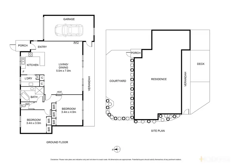 Floorplan of Homely townhouse listing, 1/25 Baker Street, Ocean Grove VIC 3226