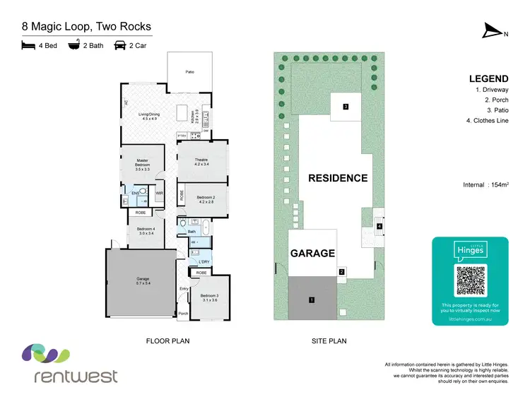 Floorplan of Homely house listing, 8 Magic Lp, Two Rocks WA 6037