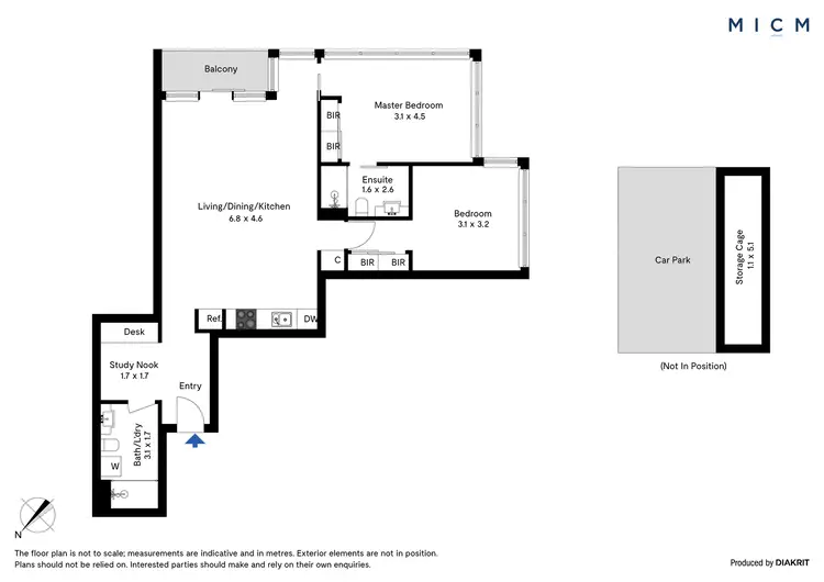 Floorplan of Homely apartment listing, 3013/151 City Road, Southbank VIC 3006