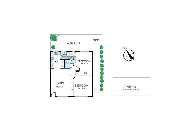 Floorplan of Homely unit listing, 6/138 Charman Road, Mentone VIC 3194