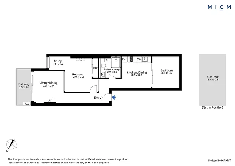 Floorplan of Homely apartment listing, 908/228 ABeckett Street, Melbourne VIC 3000
