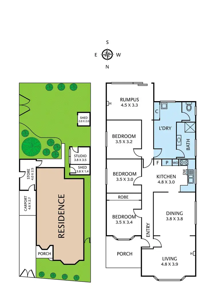 Floorplan of Homely house listing, 1 Violet Street, Williamstown North VIC 3016