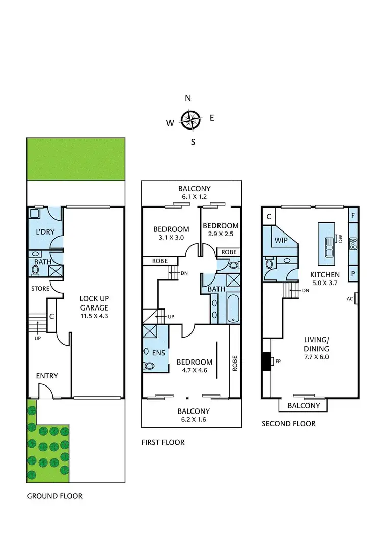 Floorplan of Homely house listing, 27 Mill Lane, Williamstown VIC 3016