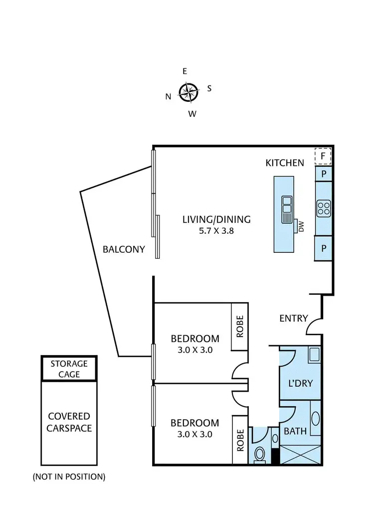 Floorplan of Homely apartment listing, 23/4 Mason Street, Newport VIC 3015