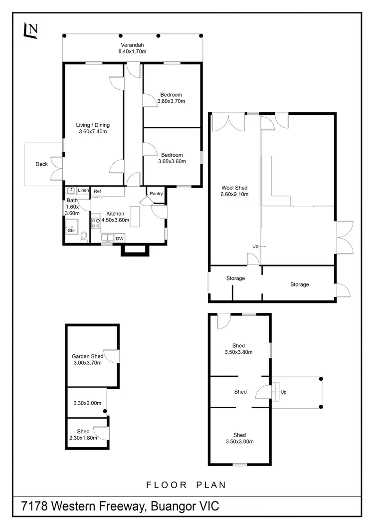 Floorplan of Homely house listing, 7178 Western Highway, Buangor VIC 3375