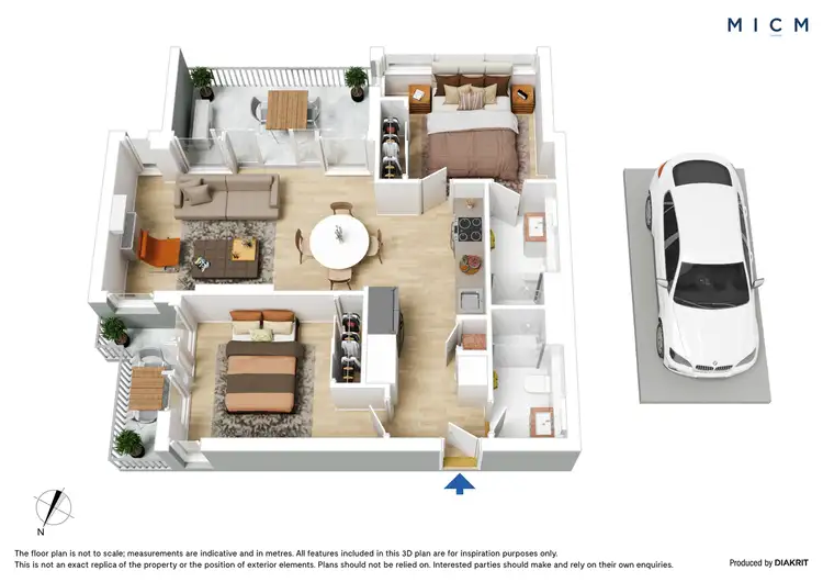 Floorplan of Homely apartment listing, 4303/220 Spencer Street, Melbourne VIC 3000