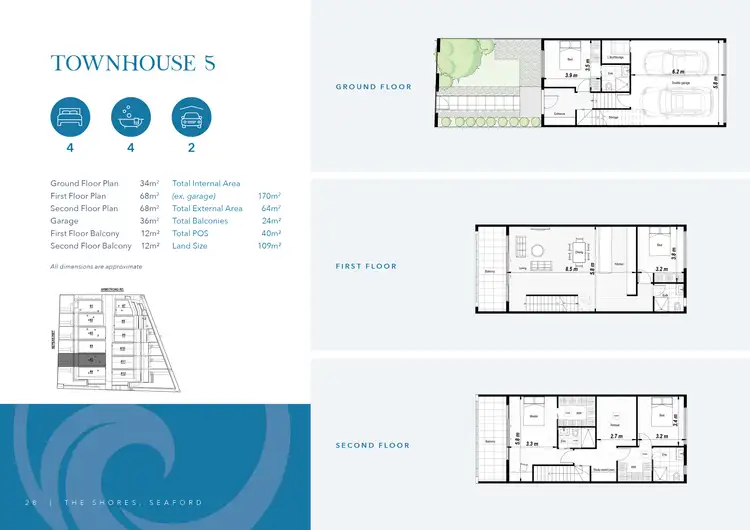 Floorplan of Homely townhouse listing, 5/67-68 Nepean Highway, Seaford VIC 3198
