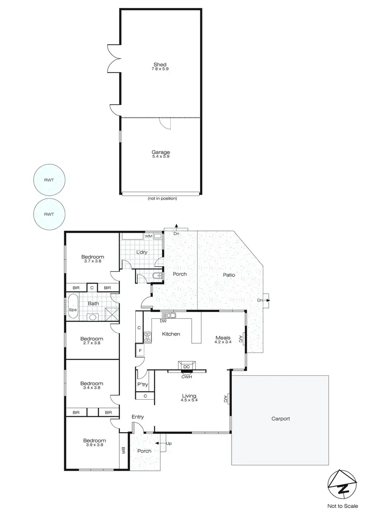 Floorplan of Homely house listing, 412 Simpson Street, Buninyong VIC 3357