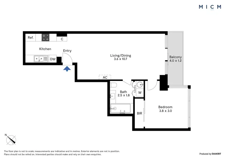 Floorplan of Homely apartment listing, 155/173 City Rd, Southbank VIC 3006