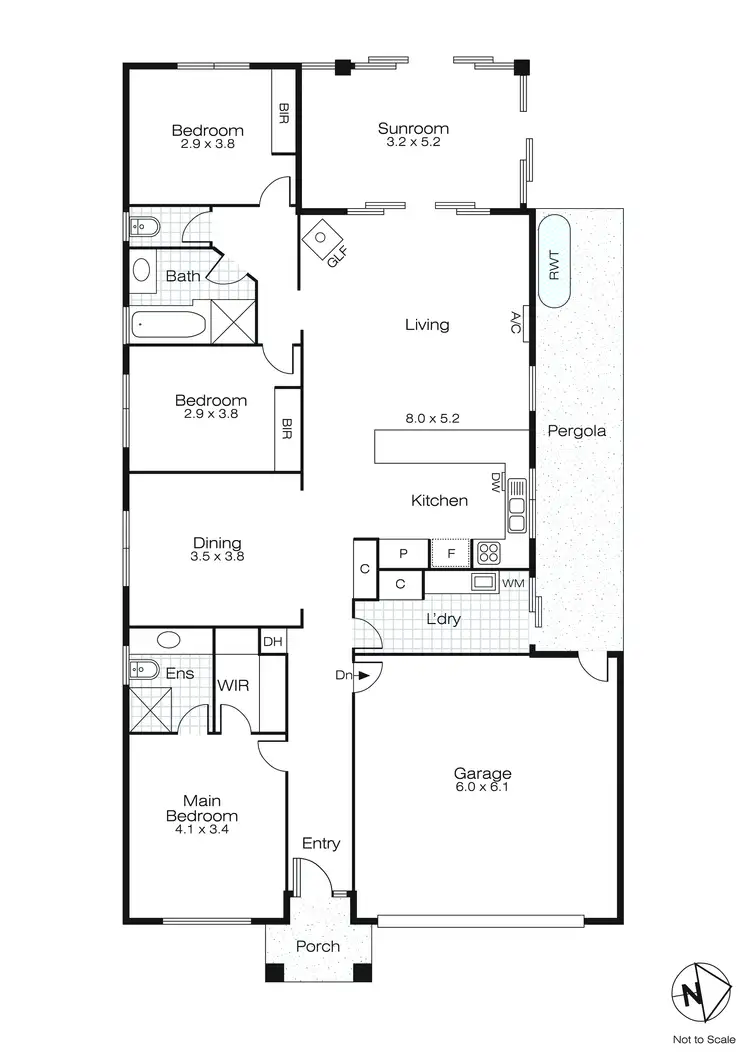 Floorplan of Homely house listing, 74 Waterford Drive, Miners Rest VIC 3352