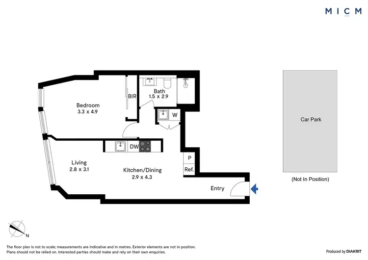 Floorplan of Homely apartment listing, 6207/639 Little Lonsdale Street, Melbourne VIC 3000