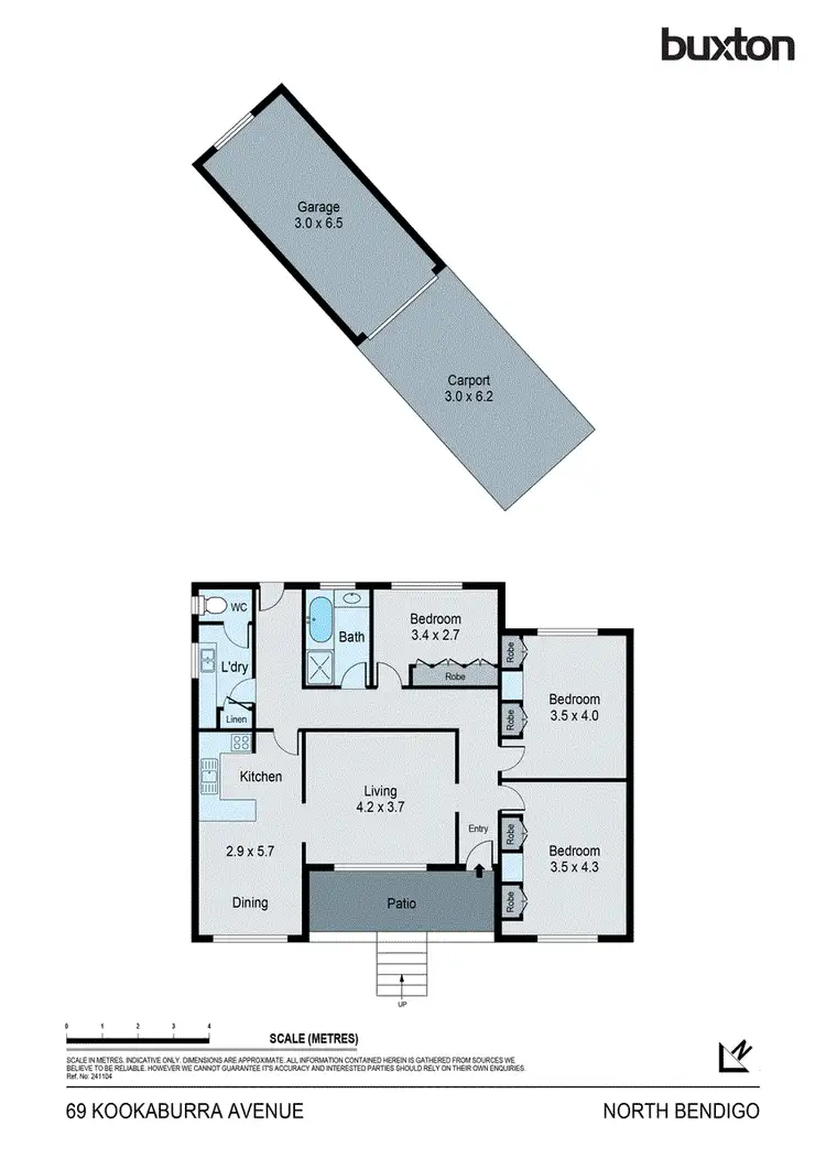 Floorplan of Homely house listing, 69 Kookaburra Ave, North Bendigo VIC 3550