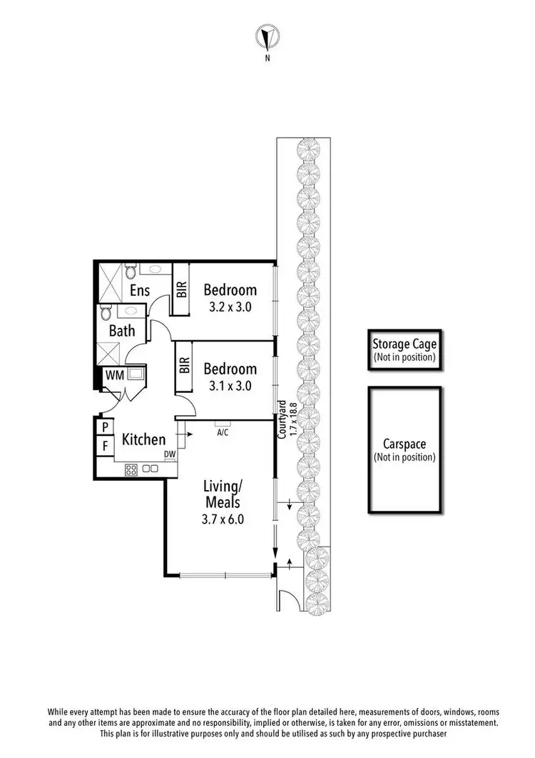 Floorplan of Homely apartment listing, G01/55 Yarra Street, Heidelberg VIC 3084