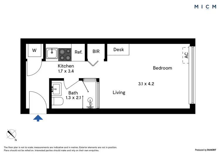 Floorplan of Homely apartment listing, 701/181 ABeckett Street, Melbourne VIC 3000