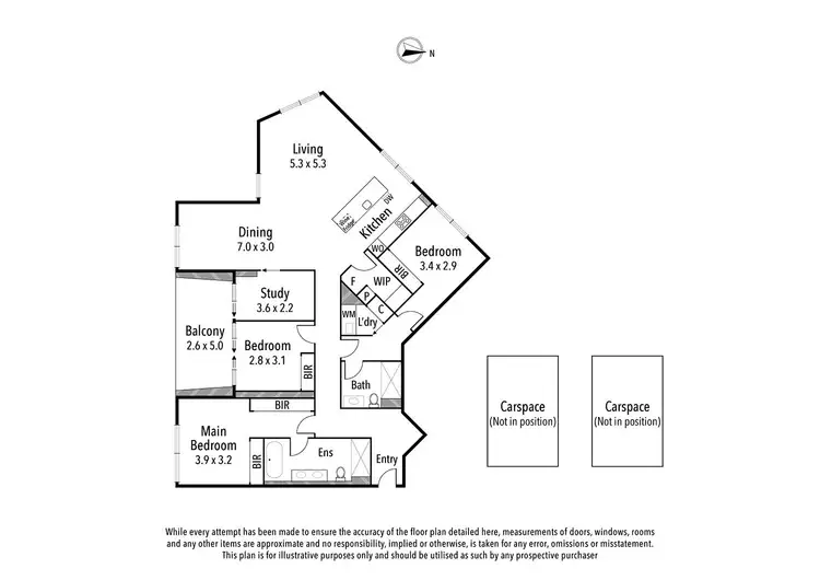 Floorplan of Homely apartment listing, 102C/1 Wilfred Road, Ivanhoe East VIC 3079