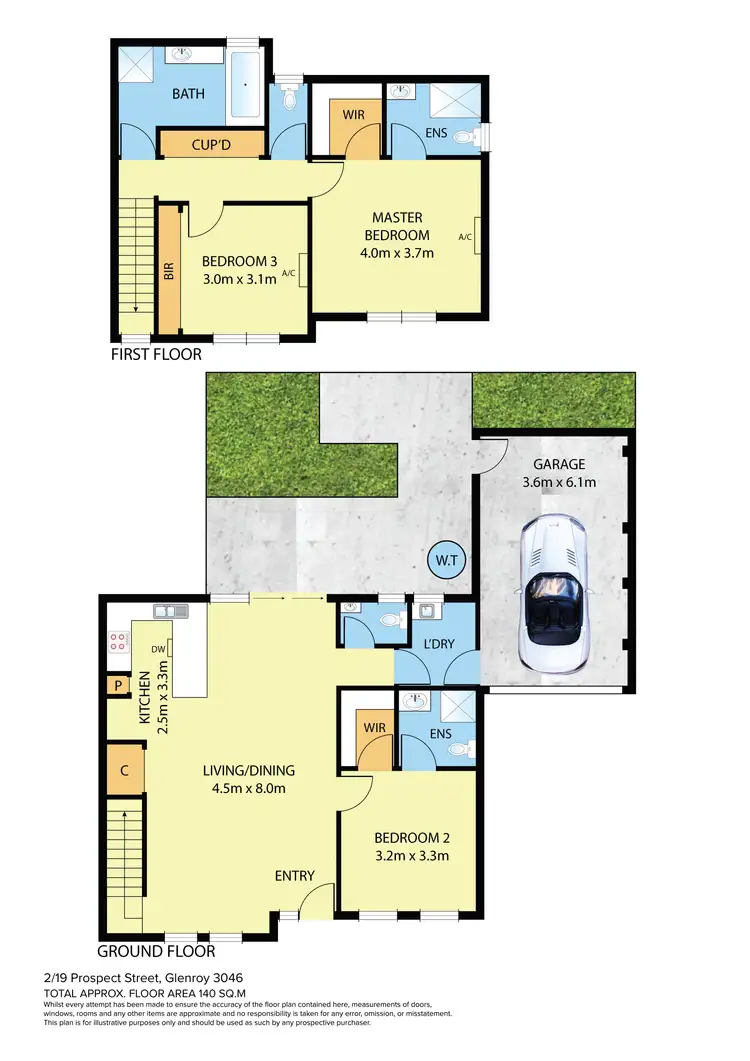 Floorplan of Homely townhouse listing, 2/19 Prospect Street, Glenroy VIC 3046