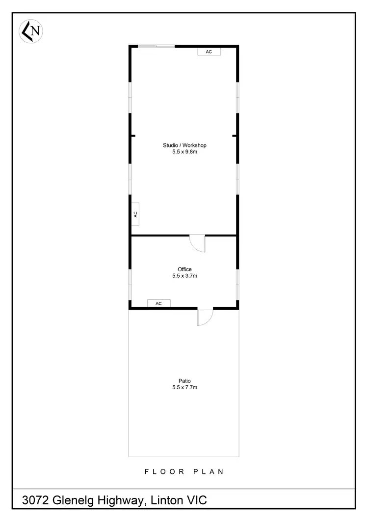 Floorplan of Homely rural property listing, 3072 Glenelg Highway, Linton VIC 3360