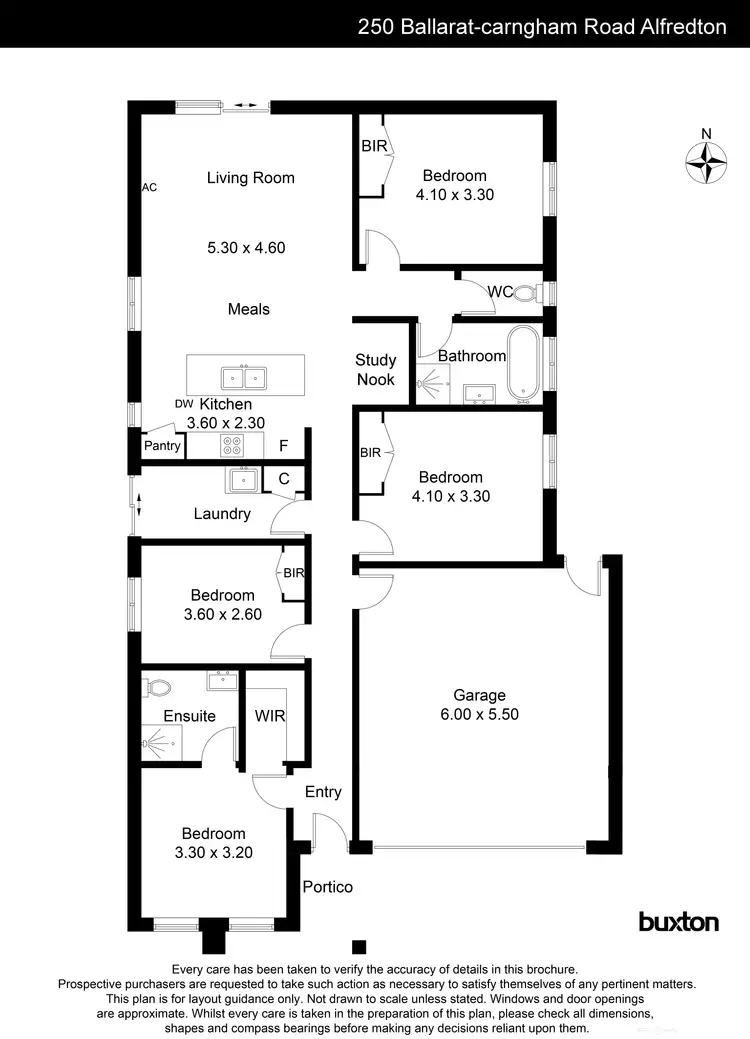 Floorplan of Homely house listing, 250 Ballarat Carngham Road, Alfredton VIC 3350