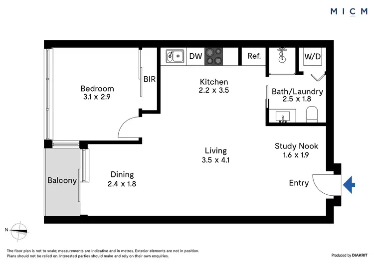 Floorplan of Homely apartment listing, 2902/601 Little Lonsdale Street, Melbourne VIC 3000
