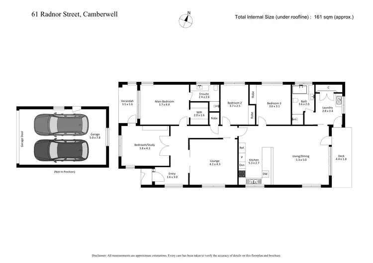 Floorplan of Homely house listing, 61 Radnor Street, Camberwell VIC 3124