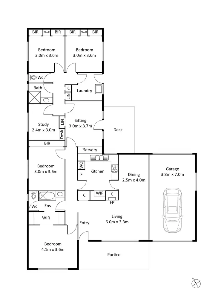 Floorplan of Homely house listing, 1/19 Pico Avenue, Point Lonsdale VIC 3225